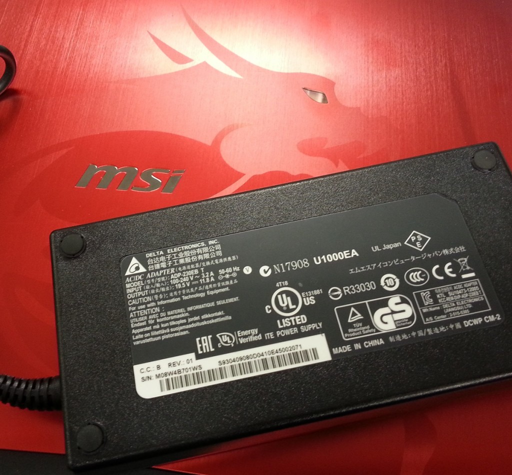 are all msi laptop chargers the same